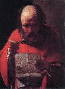 LA TOUR, Georges de Saint Jerome Reading sg china oil painting reproduction